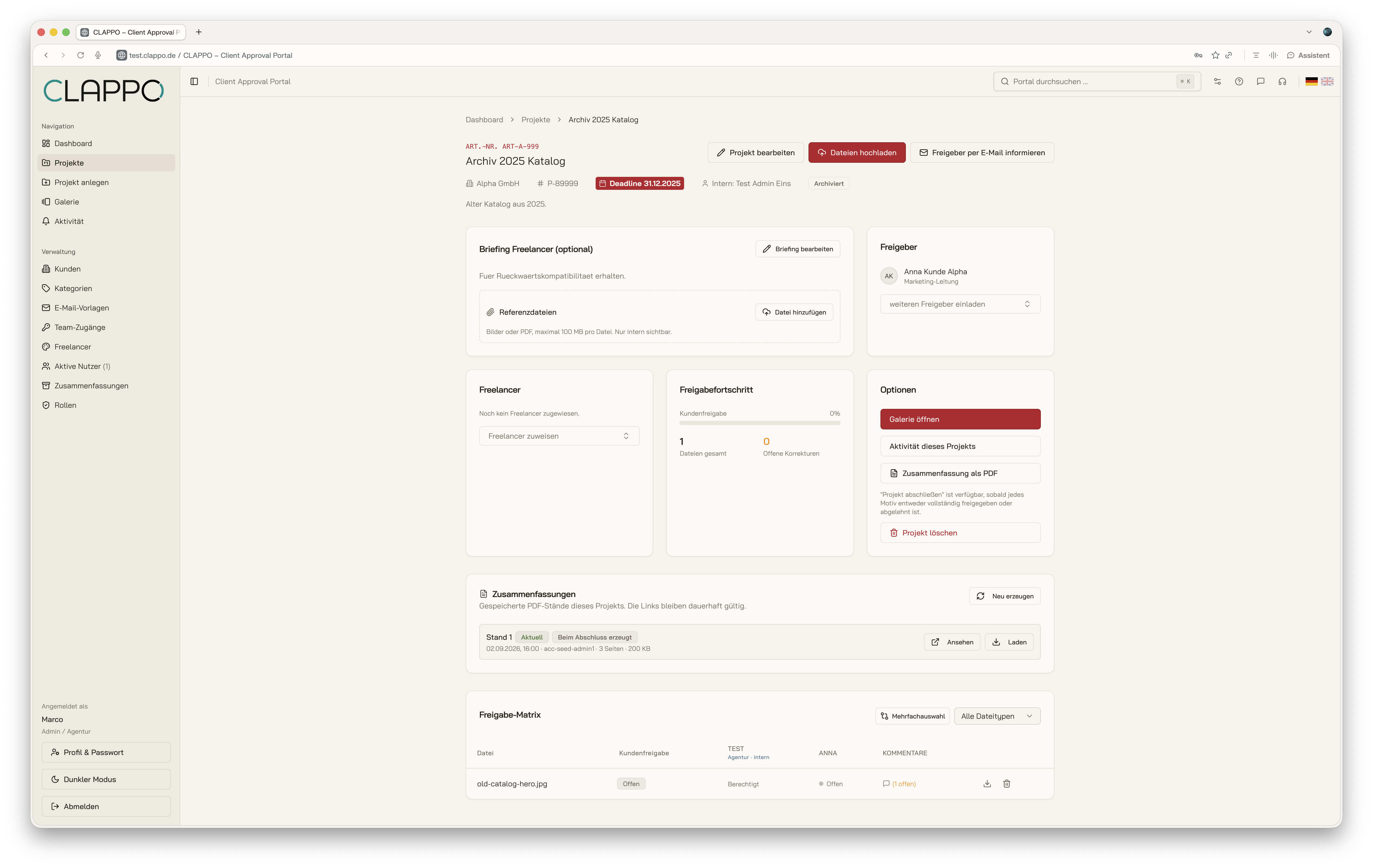 CLAPPO Project Detail